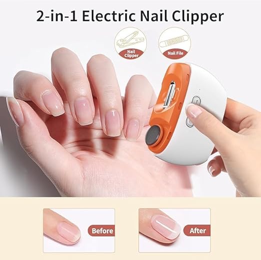 Electric Automatic Nail Clipper,2 in-1 Electric Nail Clipper and Nail Polisher