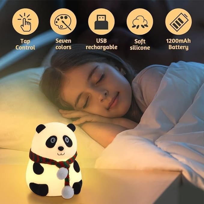 Silicone Panda Lamp