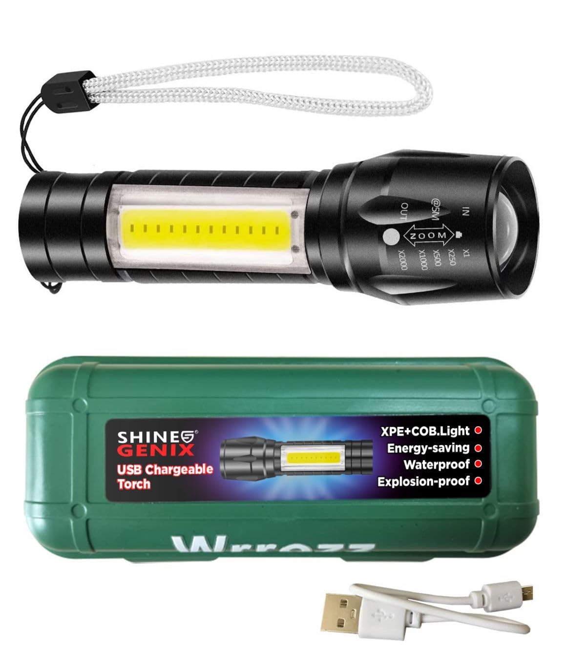 Rechargeable USB Mini Torch Light