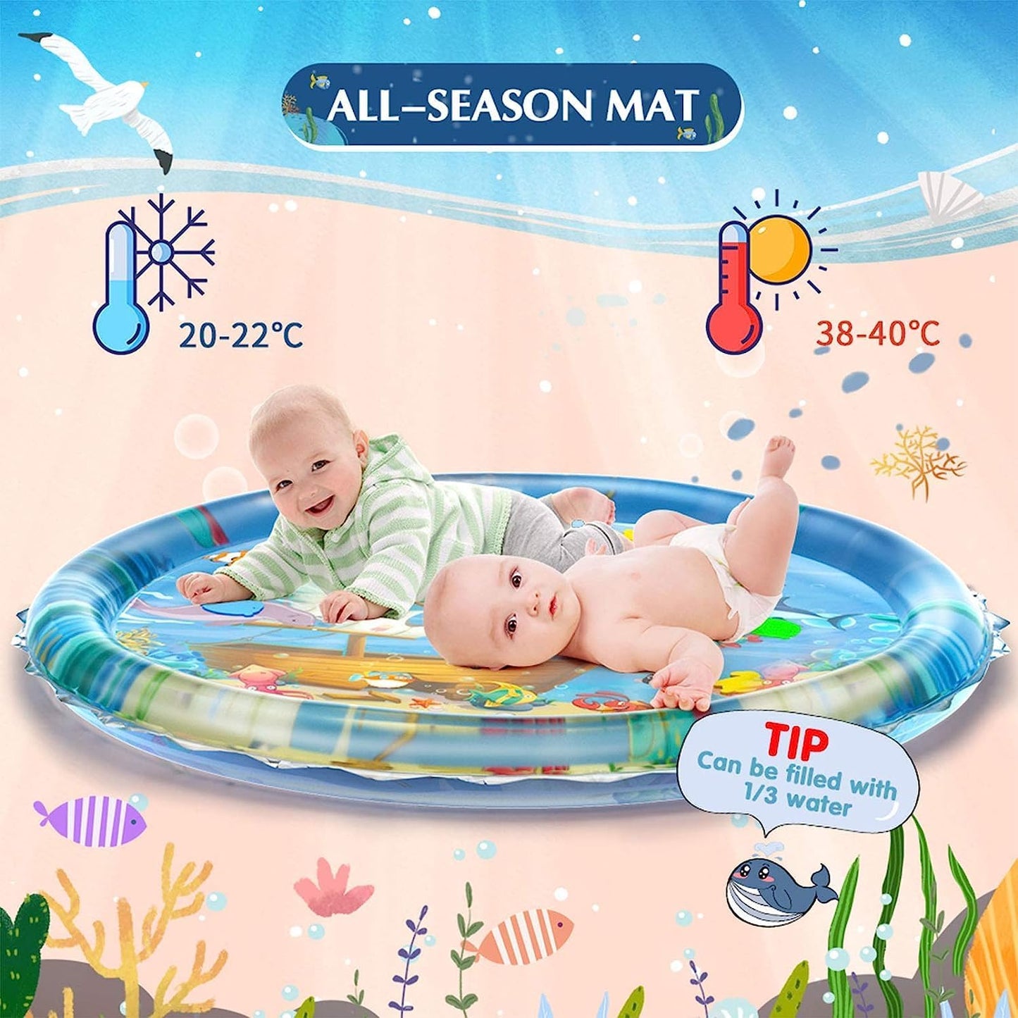 Round Baby Water Play Mat