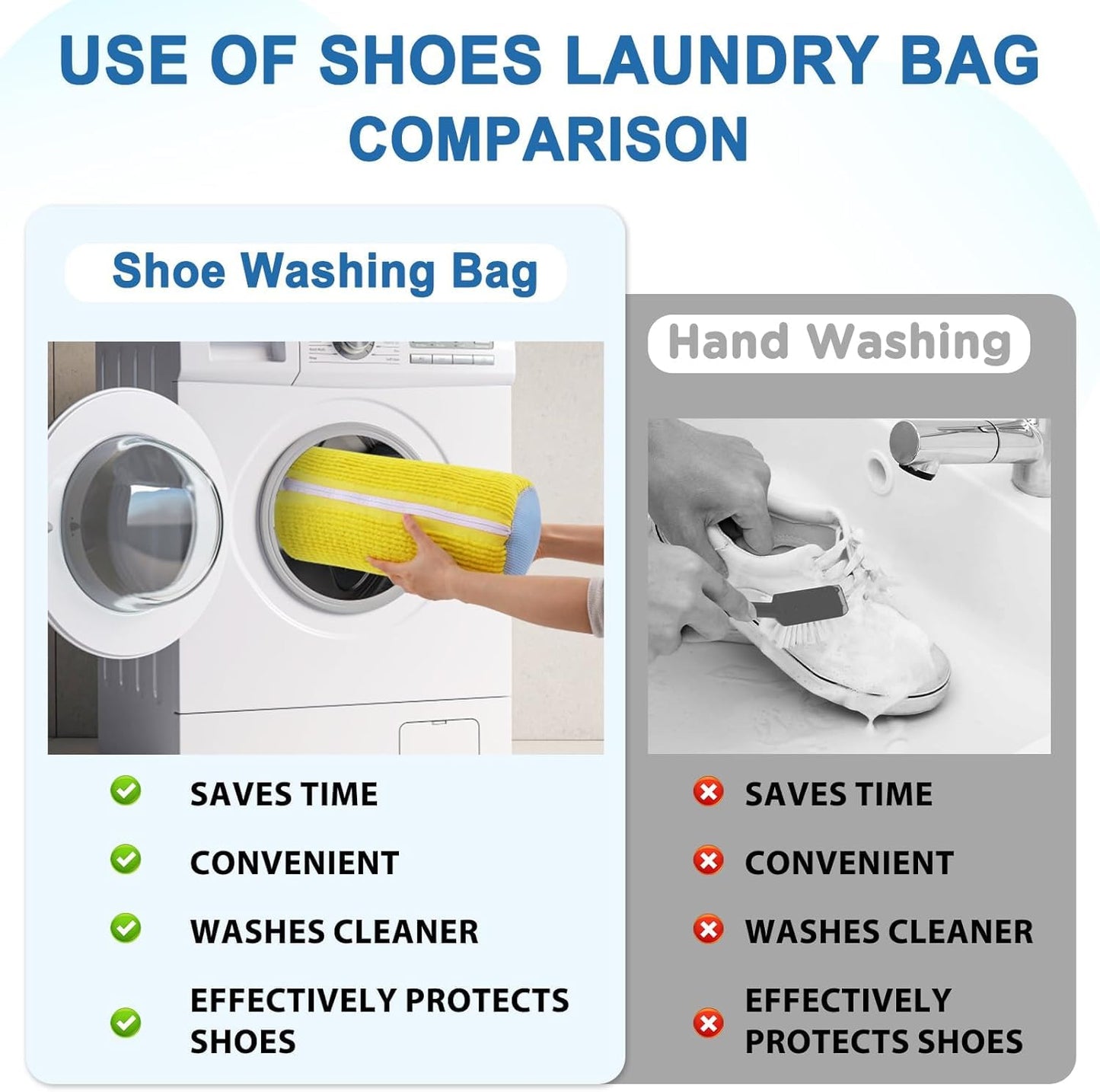 Shoe Washing Machine Bag