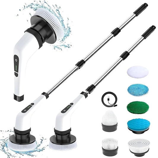 9 in 1 Cordless Electric Spin Scrubber