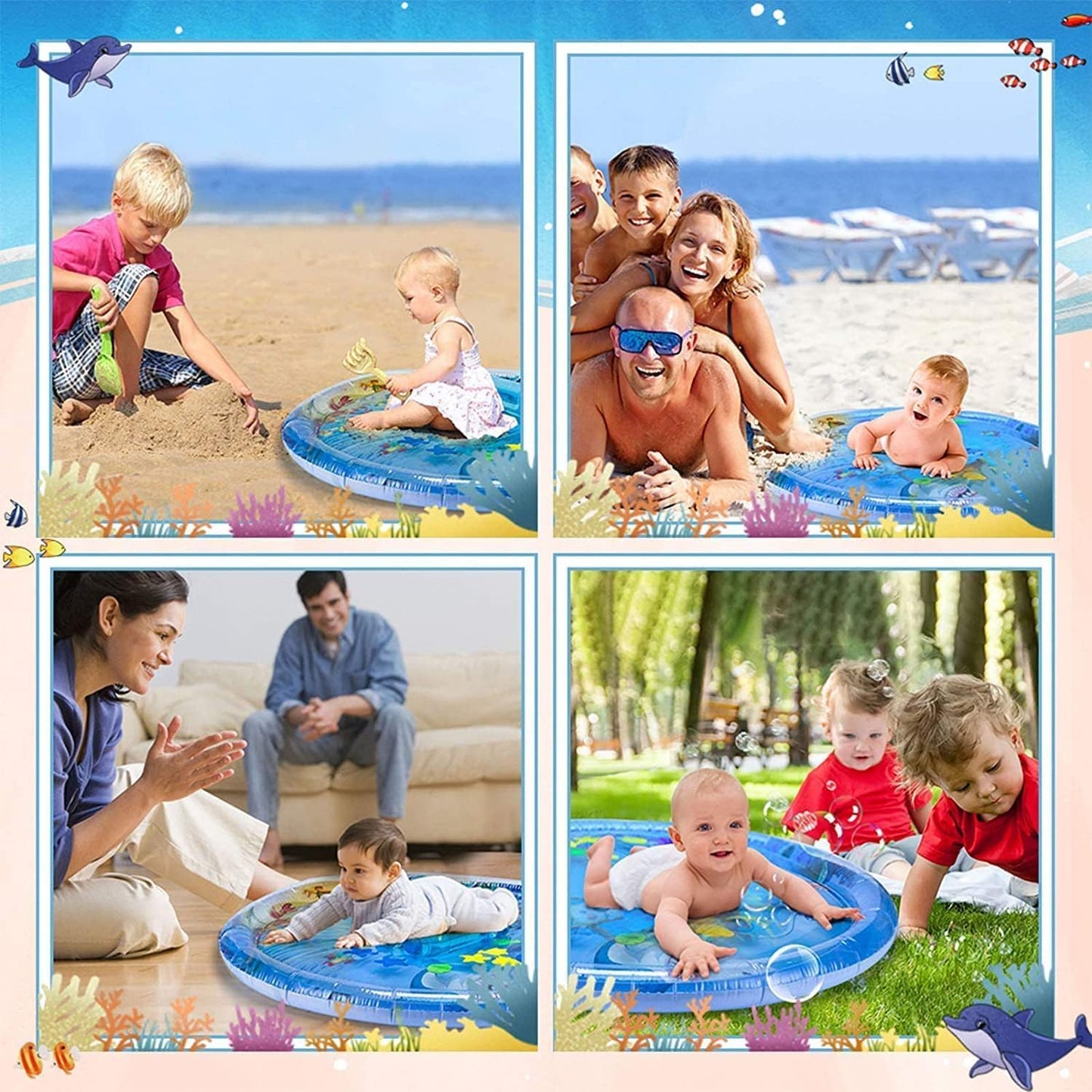 Round Baby Water Play Mat